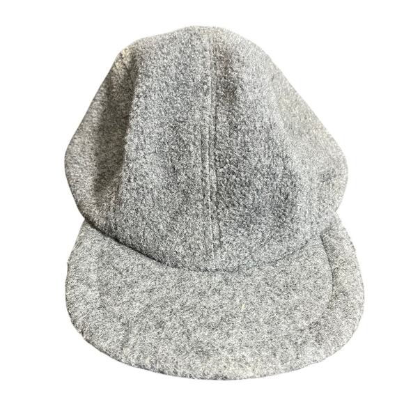 J. Crew Unisex Vintage Made In The Usa Wool 4 Panel Baseball Cap Gray Size XL - Picture 1 of 6